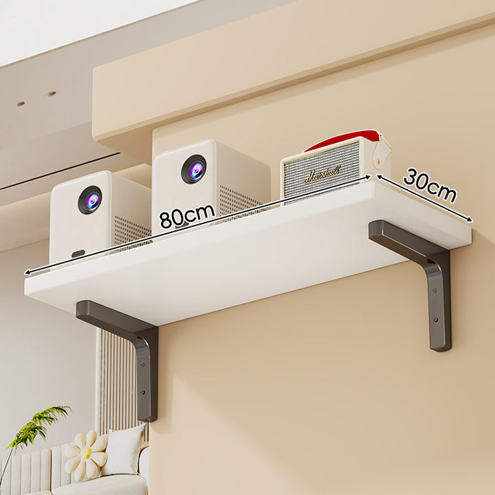 Wandmontierte schwebende Aufbewahrungse shelf mit Marmor-Effekt und Schwerlaststahlhaltern