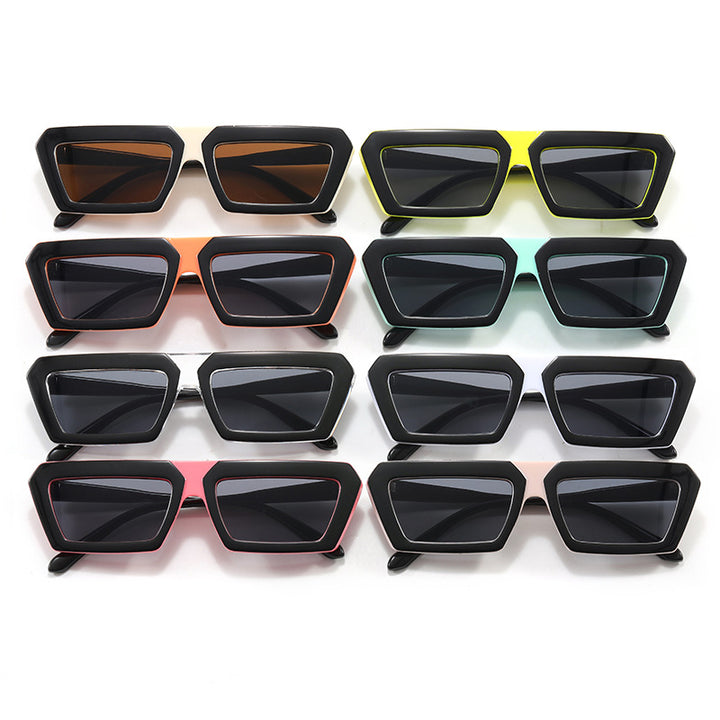 Damen geometrische Sonnenbrille im trendigen Design Karnz