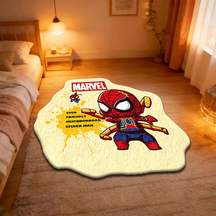 Spider-Man Themen Plüschbereichsteppich