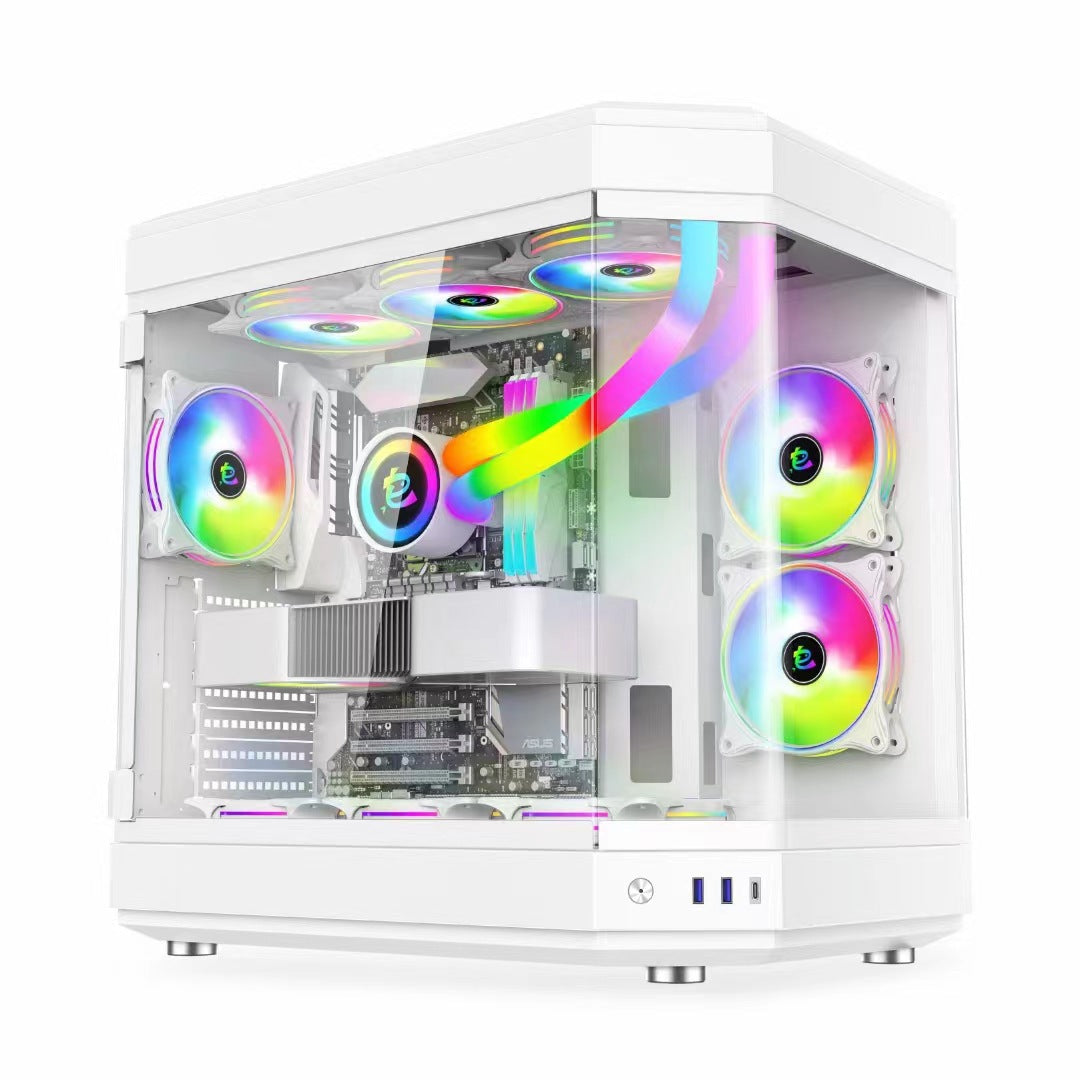 Erweiterbares Transparentes Gaming-PC-Gehäuse Karnz