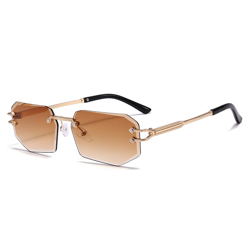 Damen modische Sonnenbrille mit elegantem achteckigem Rahmen Karnz