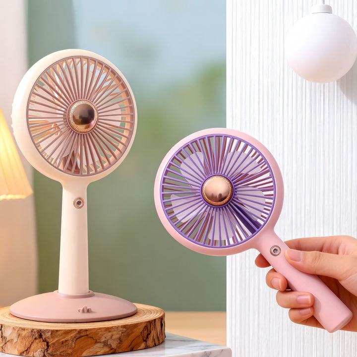 Damen Tragbarer Tischventilator mit USB-Ladefunktion und elegantem Design Karnz