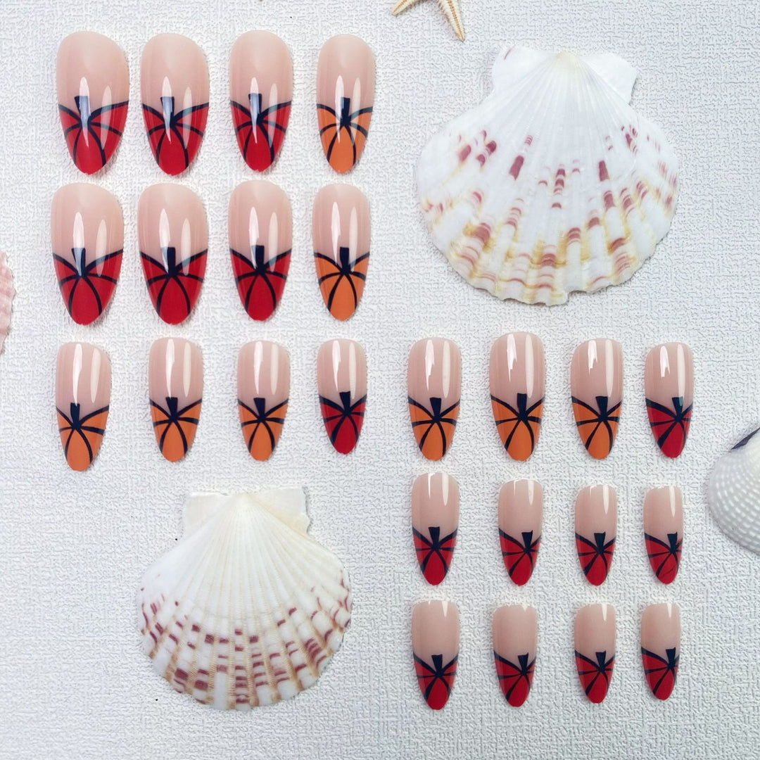 Künstlerisches Basketball-Themen Press-On Nail Set Karnz