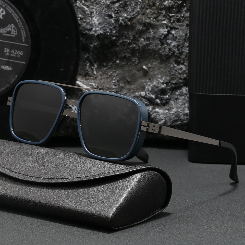 Herren Premium Sonnenbrille im modernen quadratischen Design Karnz