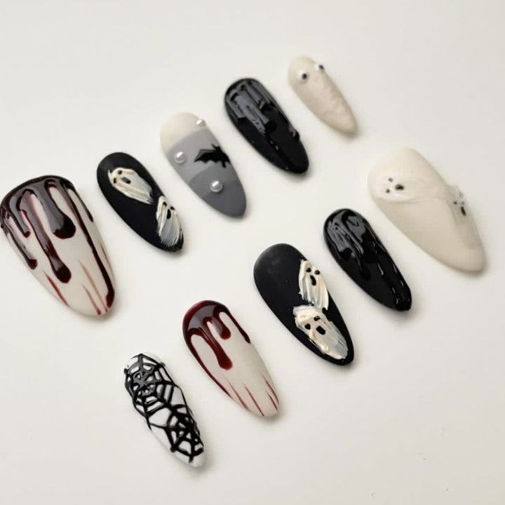 Halloween-Themen Dekorative Nagelkunst Set