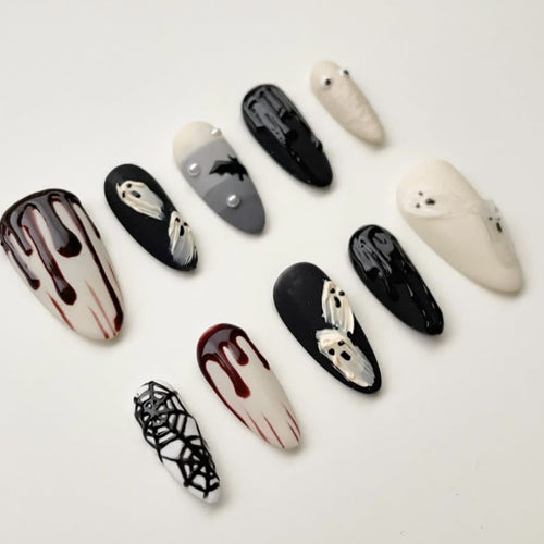 Halloween-Themen Dekorative Nagelkunst Set