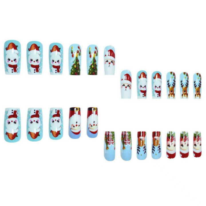 Festliches Feiertags-Charakter-Nagelkunstset Karnz