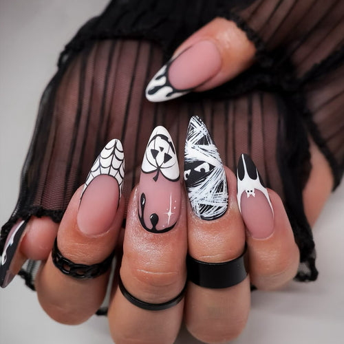 Kreative Kunstfingernägel Im Halloween-Stil Karnz
