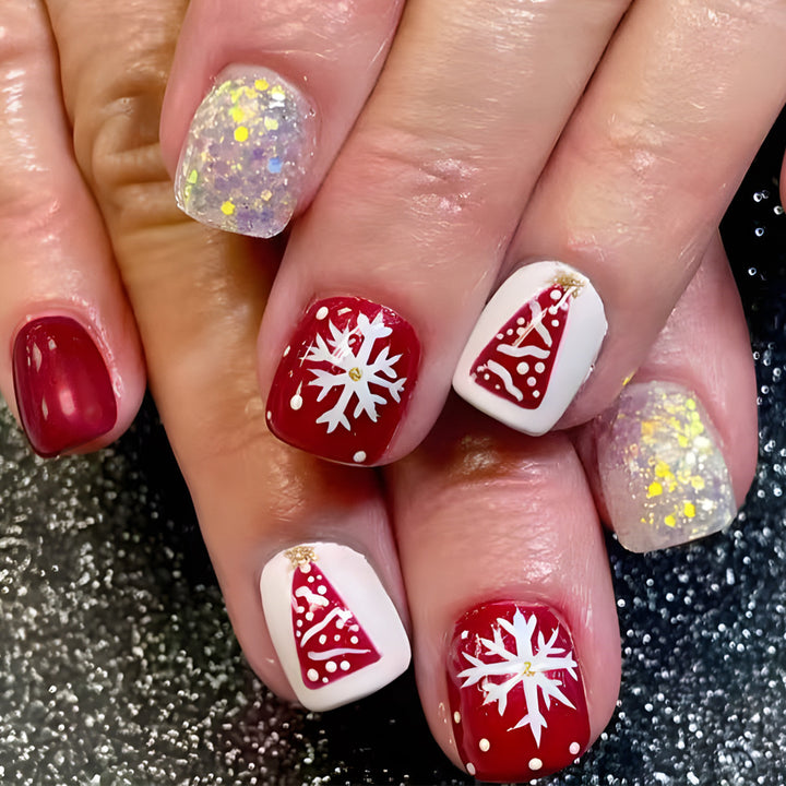 Festliches Winter-Thema Nagelkunst Set Karnz