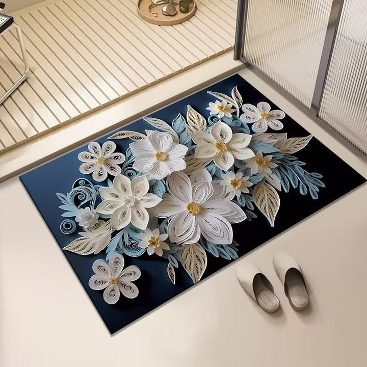 Künstlerischer Floral-Teppich