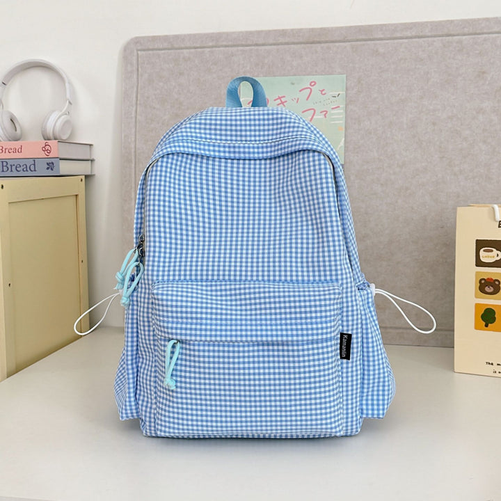 Vichy-Karo-Muster-Rucksack