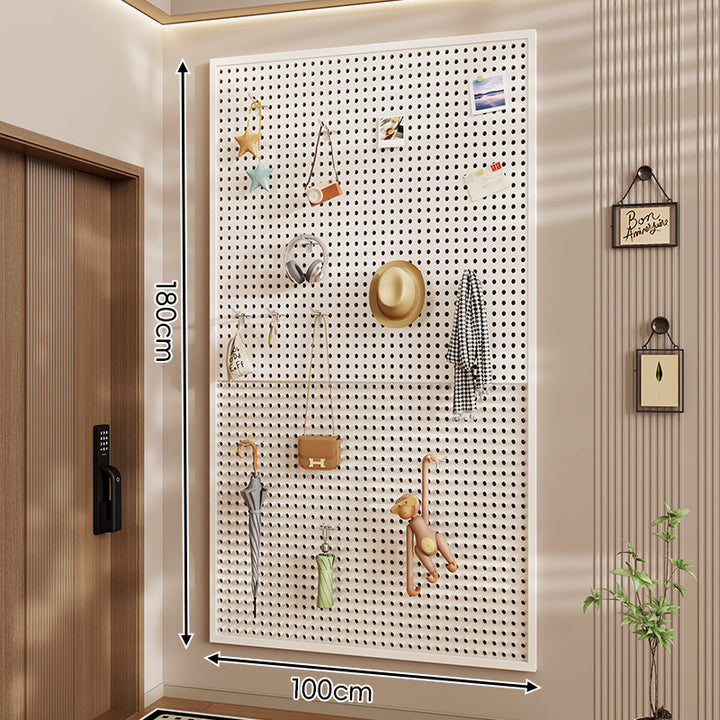 Wandanag perforiertes Lochboard-Organizer-Panel Großes Quadrat mit modularen Haken und Zubehör