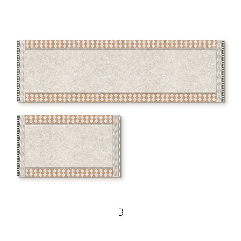 Elegante strukturierte Teppichläufermatte