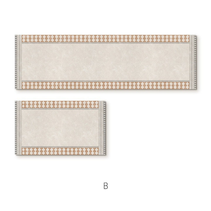 Elegante strukturierte Teppichläufermatte