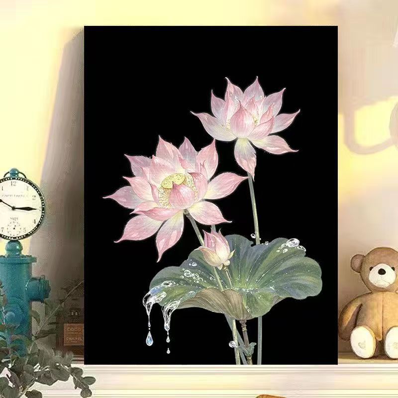Wisteria Floral Leinwand Kunst Karnz