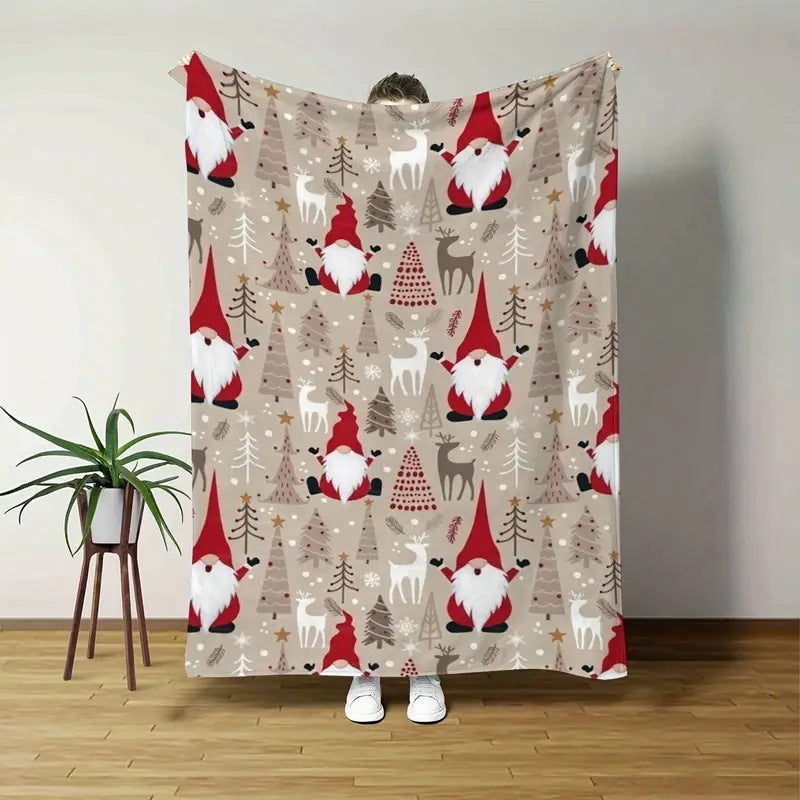 Urlaubsbedingte Fleece-Wurfdecke