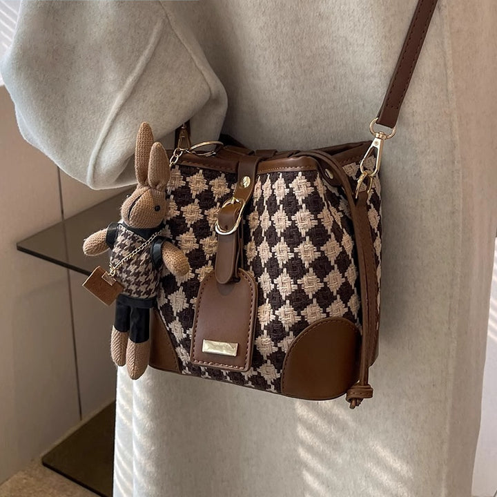Stylische Strick-Bucket-Bag Karnz