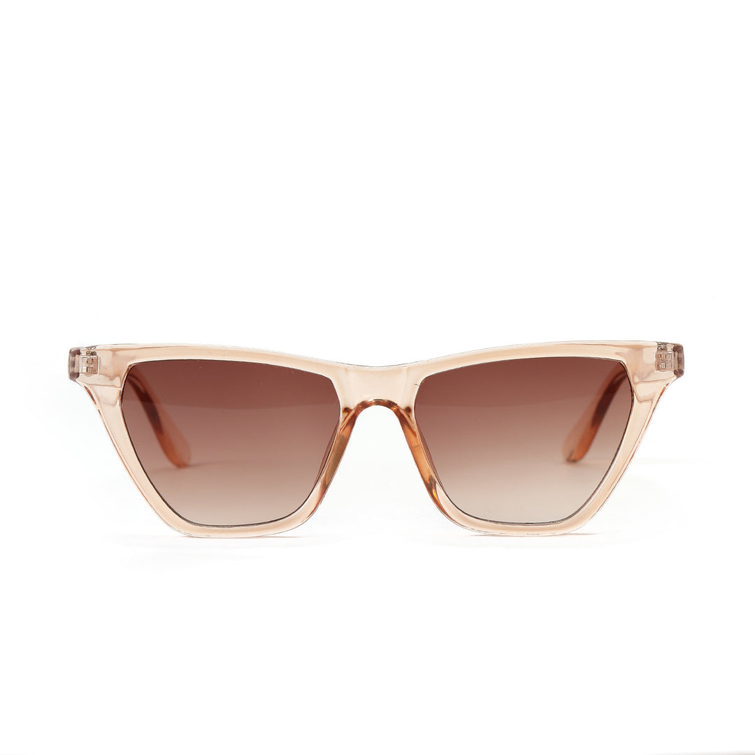 Damen Cat-Eye Sonnenbrille mit modernem, durchscheinendem Rahmen Karnz