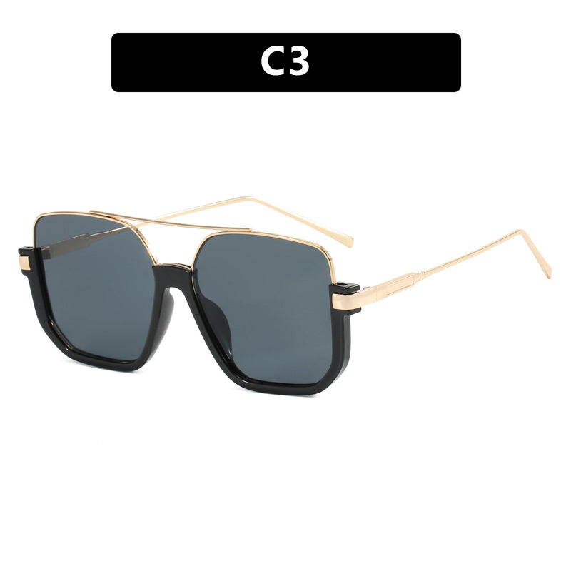 Damen oversized Sonnenbrille mit trendigem quadratischen Rahmen und schützendem UV-Filter Karnz