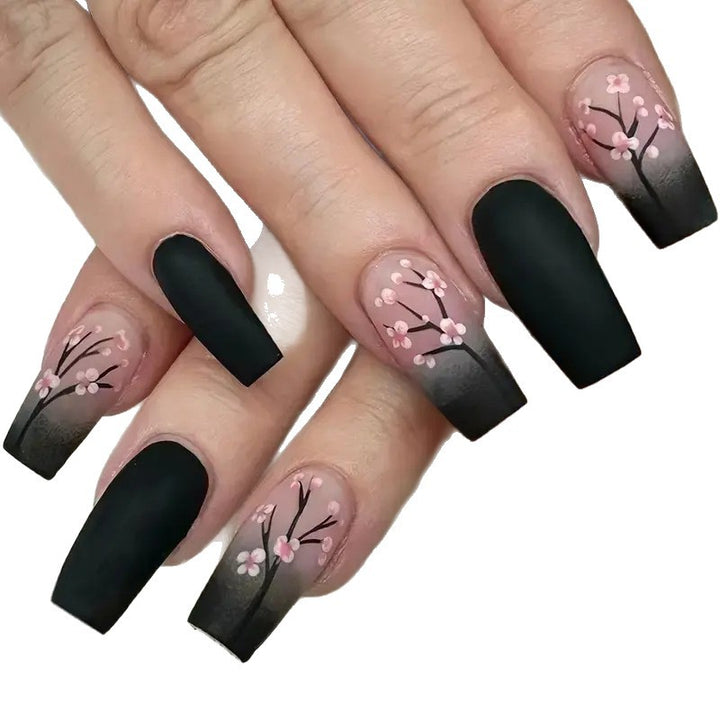 Florale Design Acryl Nagelkunst Verbesserungen Karnz