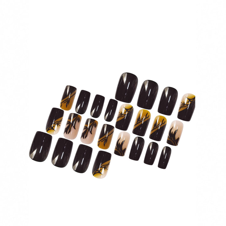 Dekoratives Glitzerstern-akzentuiertes Press-On-Nagelset Karnz