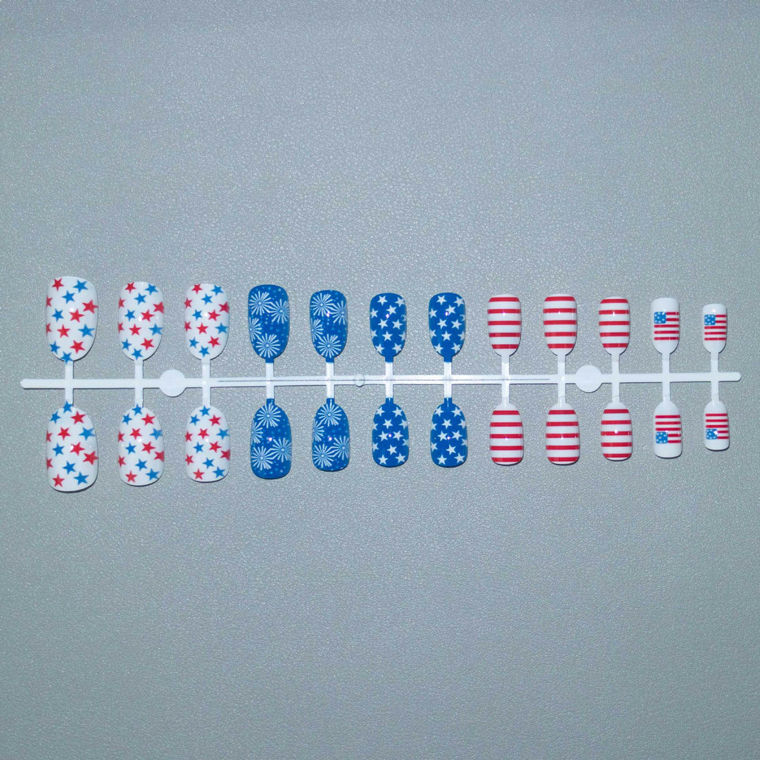 Patriotische Nagelkunst