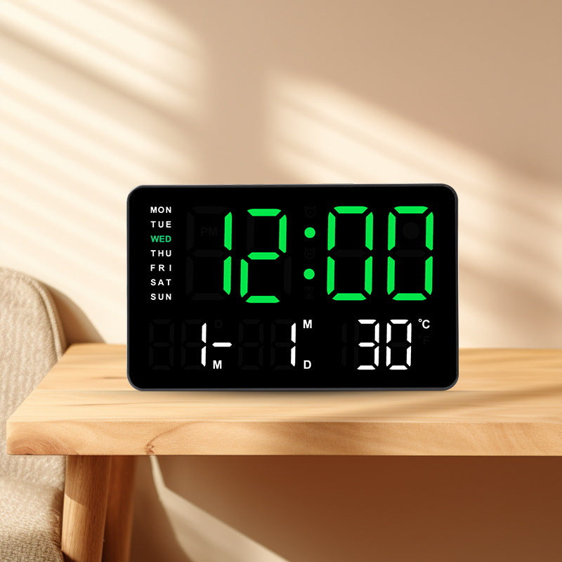 Digitaler Wandwecker mit Temperatur- und Datumsanzeige Karnz
