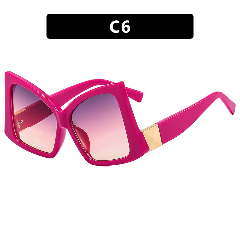 Damen oversized Sonnenbrille mit elegantem quadratischen Rahmen und schützendem UV-Schutz Karnz
