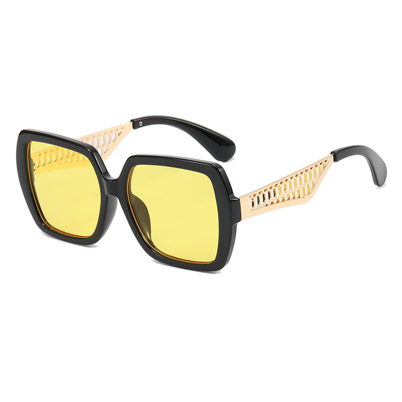 Damen Luxus-Sonnenbrille mit modischem Struktur-Rahmen Karnz