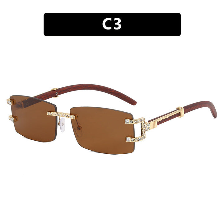 Damen exklusive Sonnenbrille im eleganten Design mit Strass-Akzenten Karnz