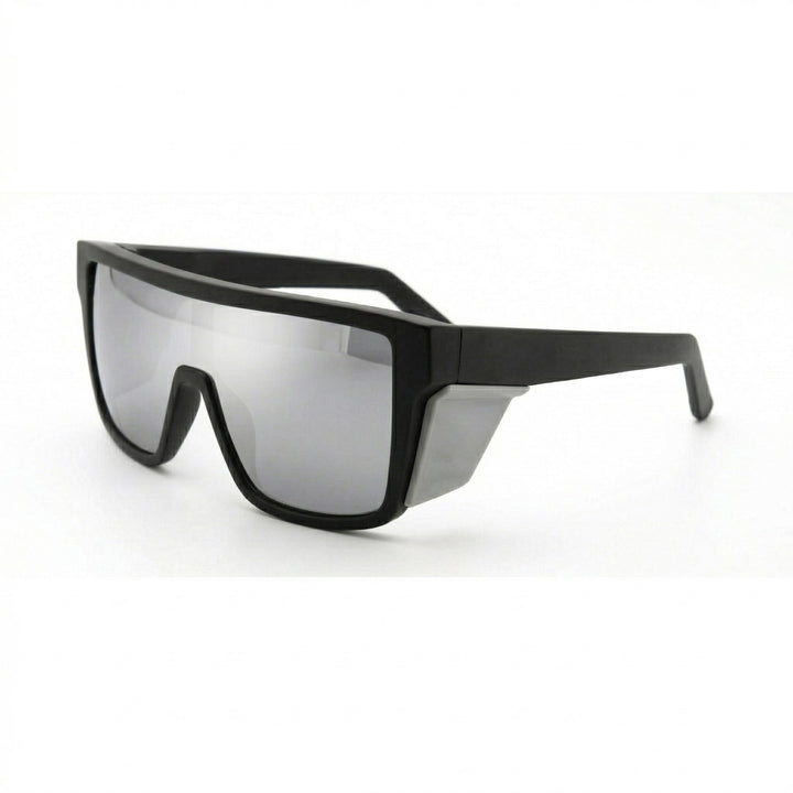 Damen Sportsonnenbrille im modernen Design mit breitem Rahmen und polarisierenden Gläsern Karnz