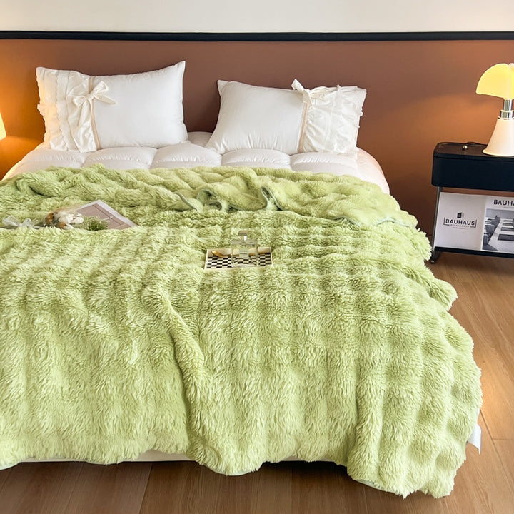 Ultra-weiche strukturierte Fleece-Decke Karnz