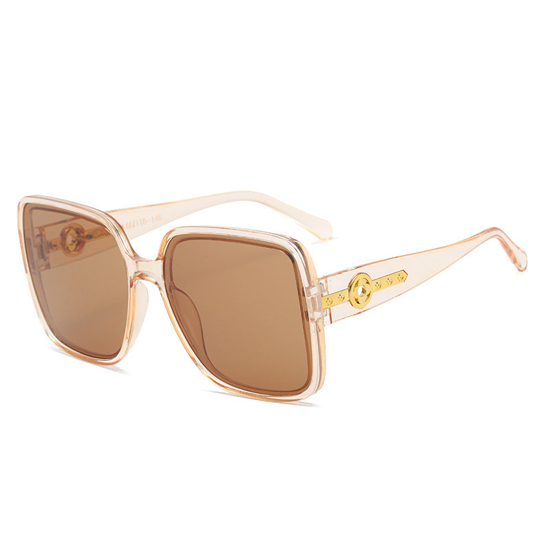 Damen modische quadratische Sonnenbrille mit luxuriösen Details Karnz