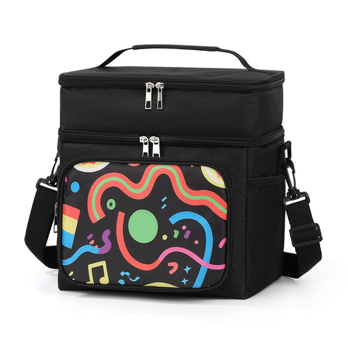 Isolierte Blumenmuster-Lunch-Kühltasche Karnz