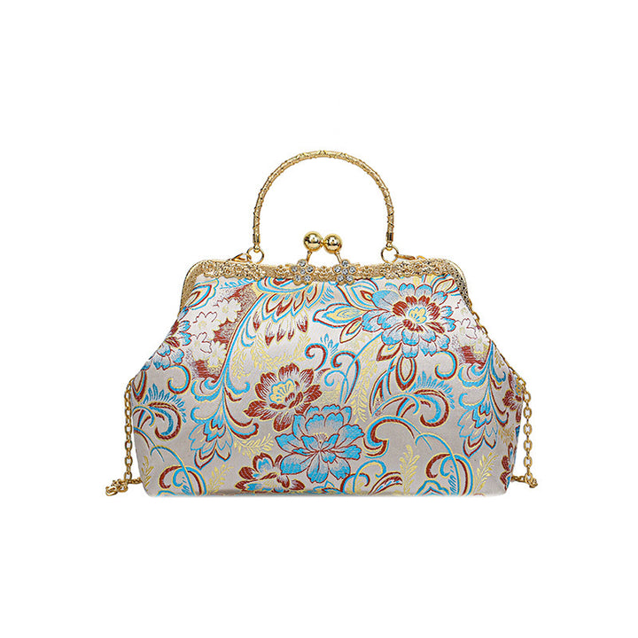 Vintage Floral Clutch Bag