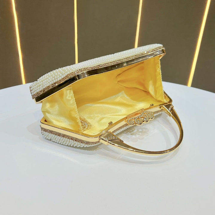 Luxuriöse Perlenabende Handtasche