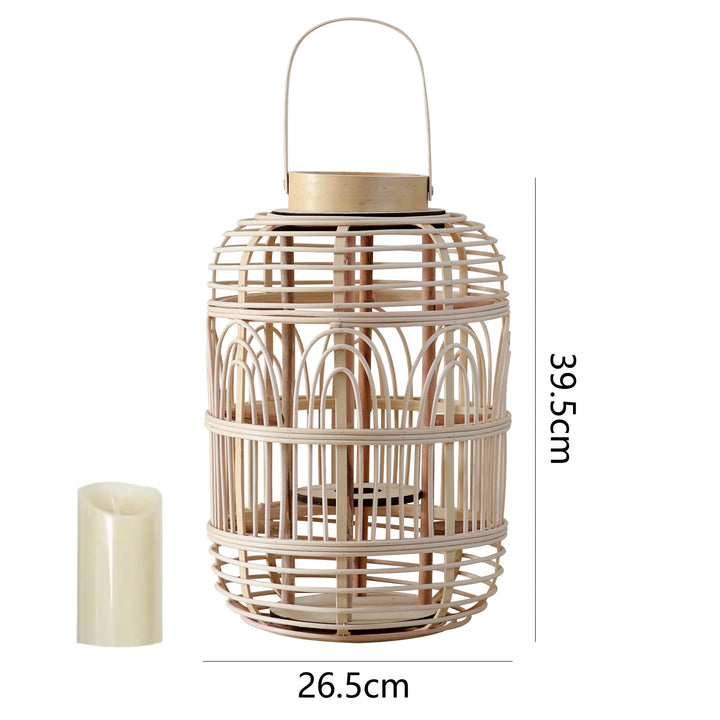 Dekorative Rattan-Laterne Karnz