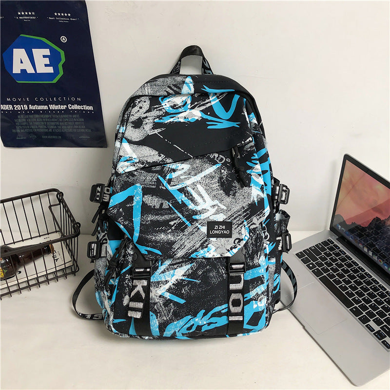 Stylischer Grafikdruck-Rucksack Karnz