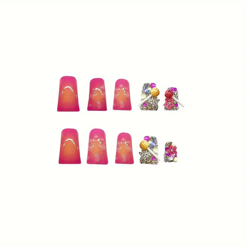 Künstlerische Glam Nagelverlängerungen Karnz