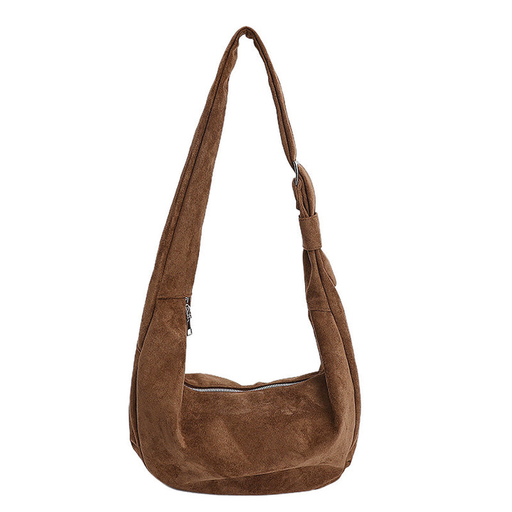 Weiche Wildleder lockere Schultertasche