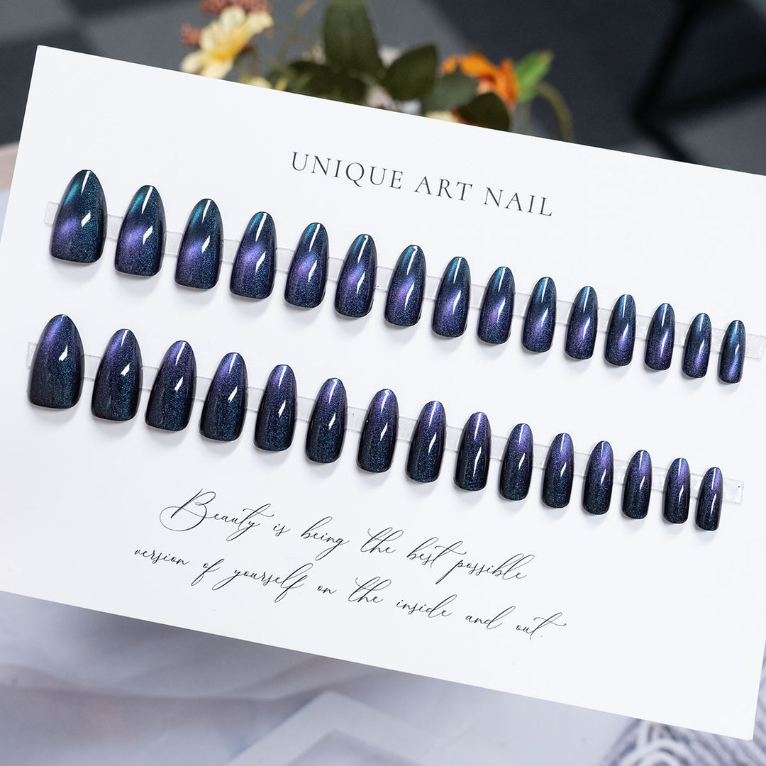 Premium Glossy Press-On Nail Set