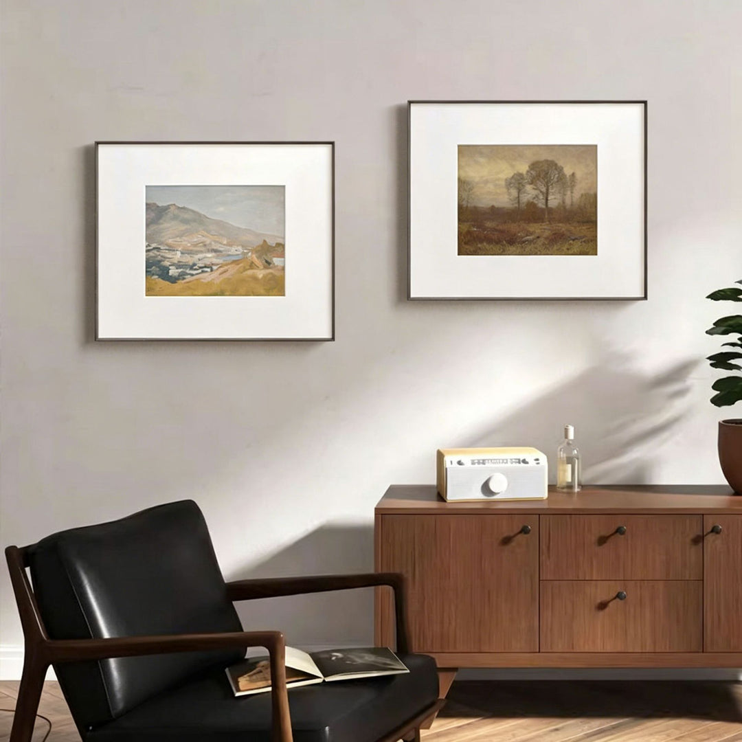 Gerahmter Landschaft Leinwand Kunstdruck