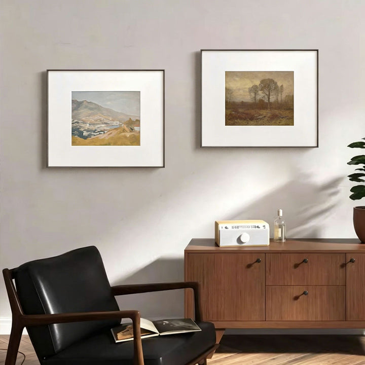 Gerahmter Landschaft Leinwand Kunstdruck