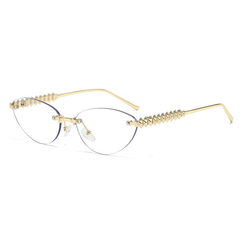 Damen modische Brille mit spitzen Akzenten Karnz