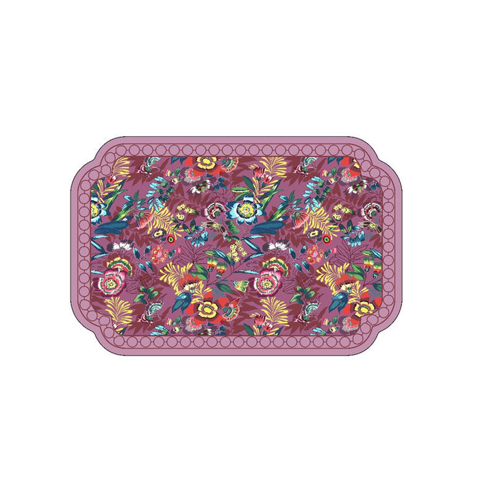 Künstlerische florale Badezimmermatte