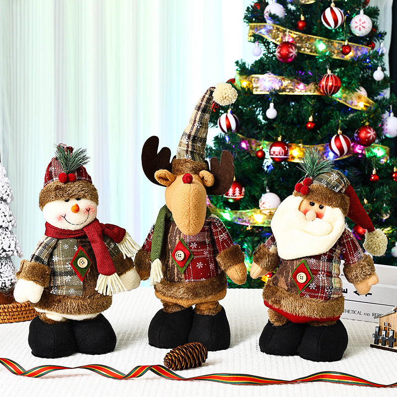 Niedliche Weihnachtsdekorationsfigur im Rentier-Look Karnz