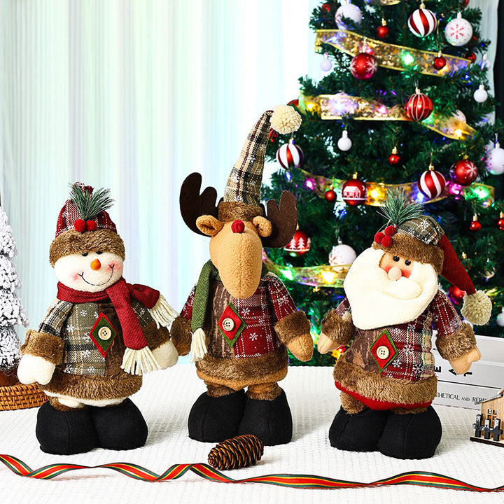 Niedliche Weihnachtsdekorationsfigur im Rentier-Look Karnz