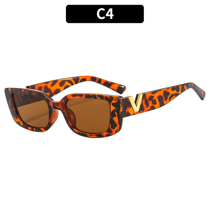 Schicke eckige Rahmen Sonnenbrille
