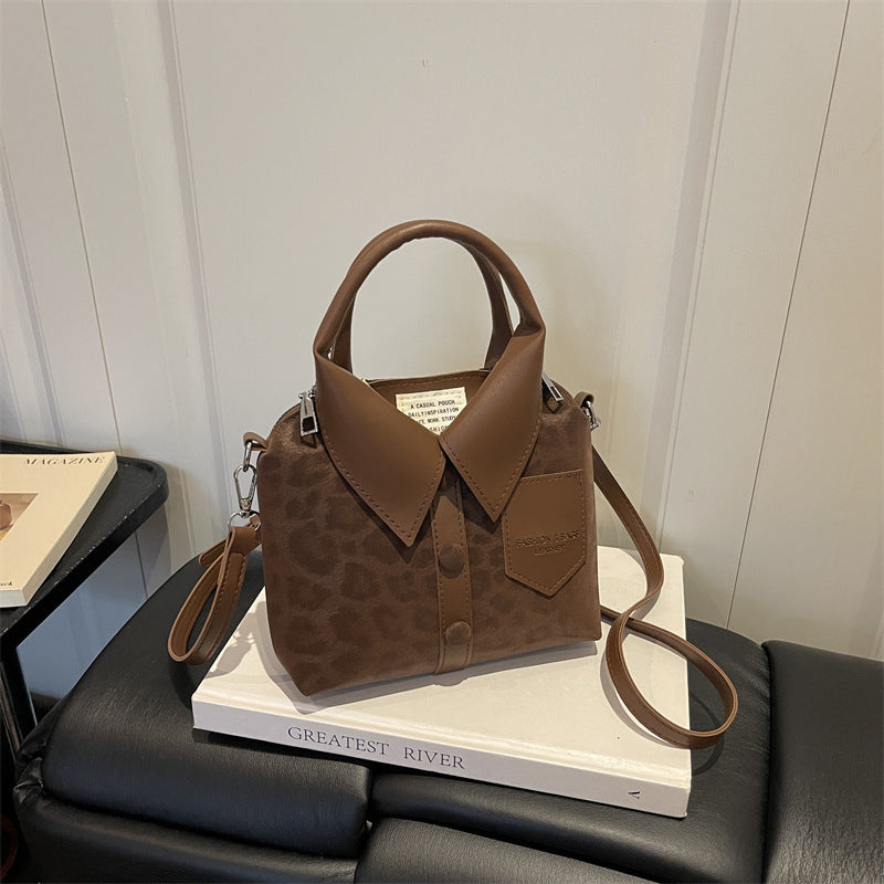 Stylische Tierdruck Top-Griff Handtasche