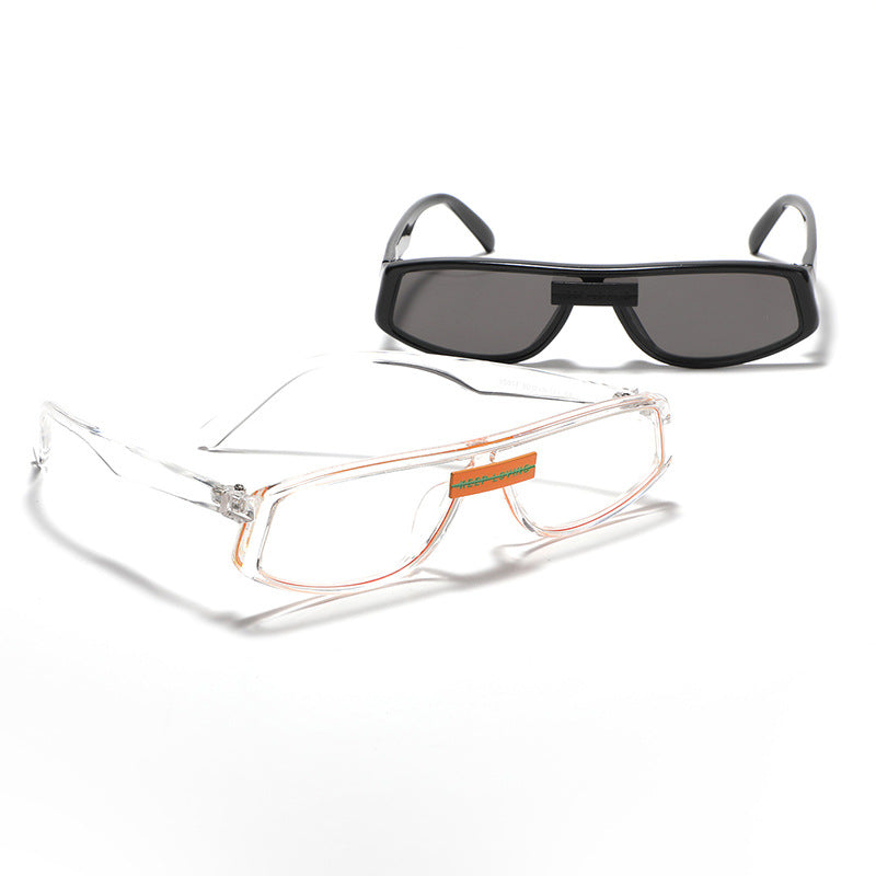 Damen futuristische Sonnenbrille im minimalistischen Design Karnz